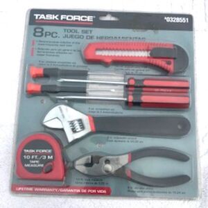 Home Tool Set . General Purpose . 8 Pc ..... Task Force